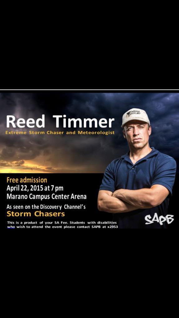 SAPB_OSU's tweet image. Two more weeks until Reed Timmer #stormchaser #discoverychannel