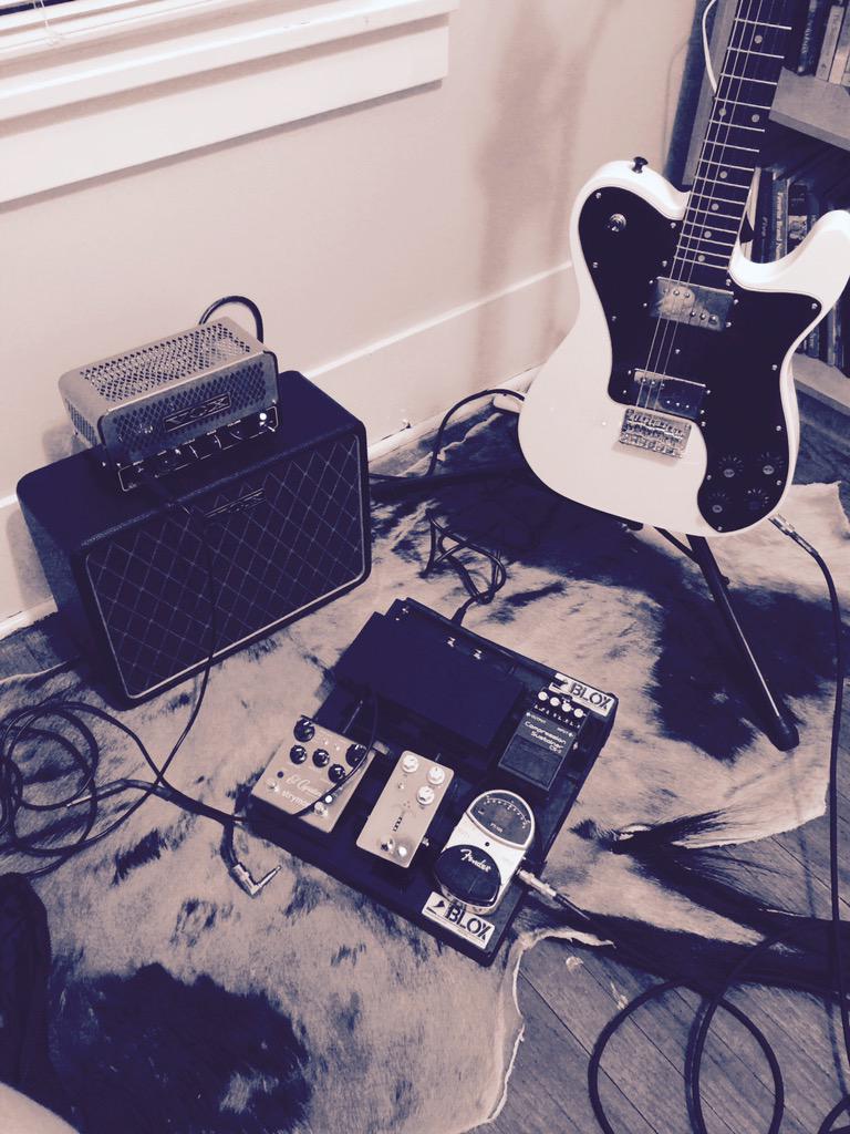 RedBeard6010's tweet photo. Little practice for Wednesday night #worshipguitarist #stompblox #strymon #jhspedals #VOX #fender http://t.co/KvKCOcajFN