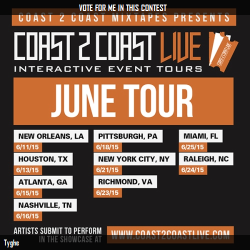 INTRECORDING's tweet photo. Just voted for @IAmTyghe to perform at #New Orleans Edition 6/11/15! http://t.co/6HCXnjopIO #Coast2Coast http://t.co/jeiBXcQZf0