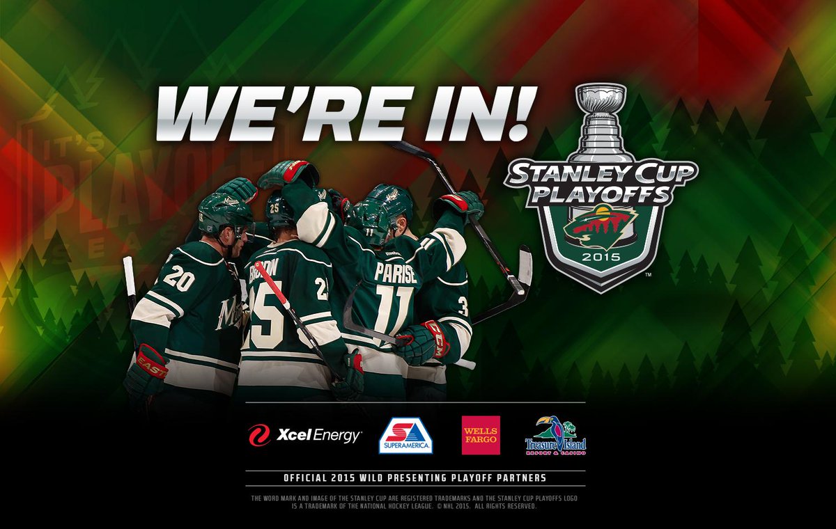 mnwild's tweet photo. WE'RE IN! #mnwild http://t.co/1aA1l21zPb http://t.co/SZ9jETBy12