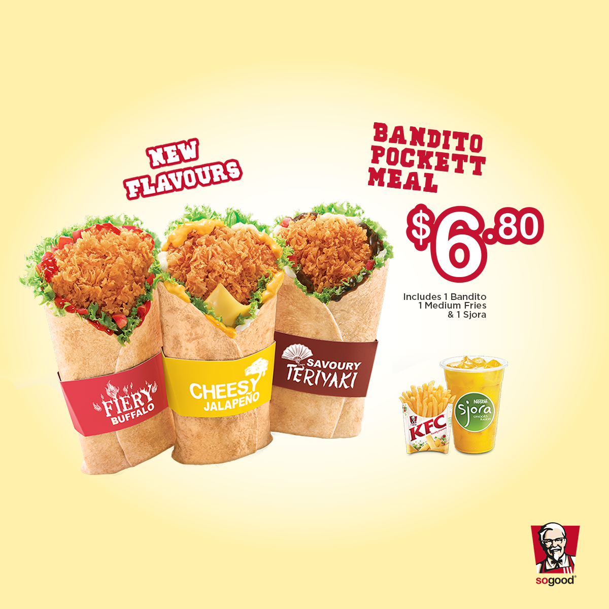 KFC Singapore on Twitter "Get your Bandito Pockett Meal at 6.80, now