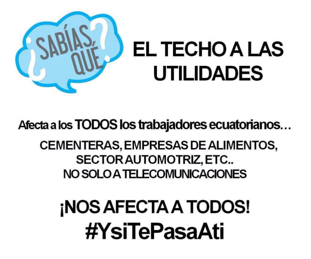 ecu_libre's tweet photo. RT Igu6: Defensa de derechos es una causa que debe unir a todos los trabajadores del país
#ReaccionaEcuador
#YsiTe… http://t.co/oQ5YONvK9r
