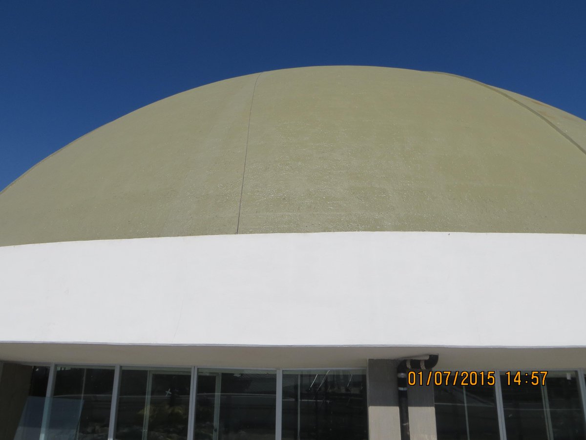 RefuerzoEstruct's tweet photo. Proceso de #restauracion que efectuamos en domo del @AGNMex suministro de poliuretano y poliurea IC 2480 de @MBS_MX http://t.co/yR6DrR7H0j