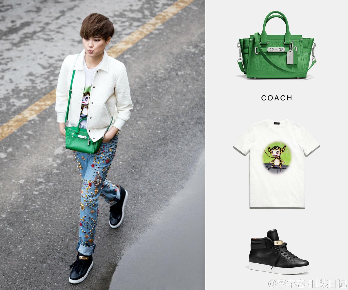 LiYuchunFashion's tweet photo. Apr 6, 2015. #CoachStar #Liyuchun aka #ChrisLee in @Coach Swagger/Coach x Baseman + Dolce &amp; Gabbana. http://t.co/4dixGT65op