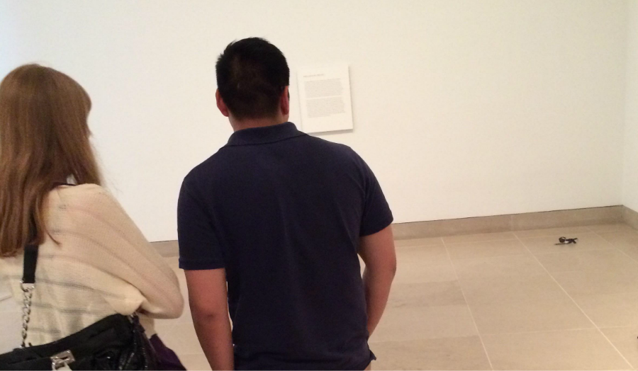 The Project on Twitter "Someone put their glasses & watch on the ground in a gallery & it was