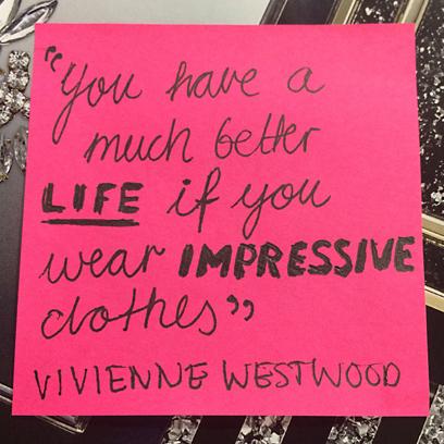 Happy birthday to Vivienne Westwood!  