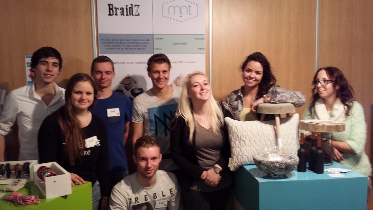 Studentenondernemingen BraidZ en MINT klaar voor Bedrijvenbeurs Helmond/Peelland 14.00-22.00 bbhp.nl