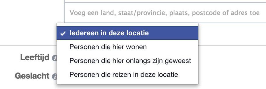 Leukco's tweet photo. @LeavdBerg @PetradeBoevere FB gebruikt de woonplaats uit je privé account. In de powereditor zijn meer mogelijkheden: http://t.co/zhgBc6t4a4