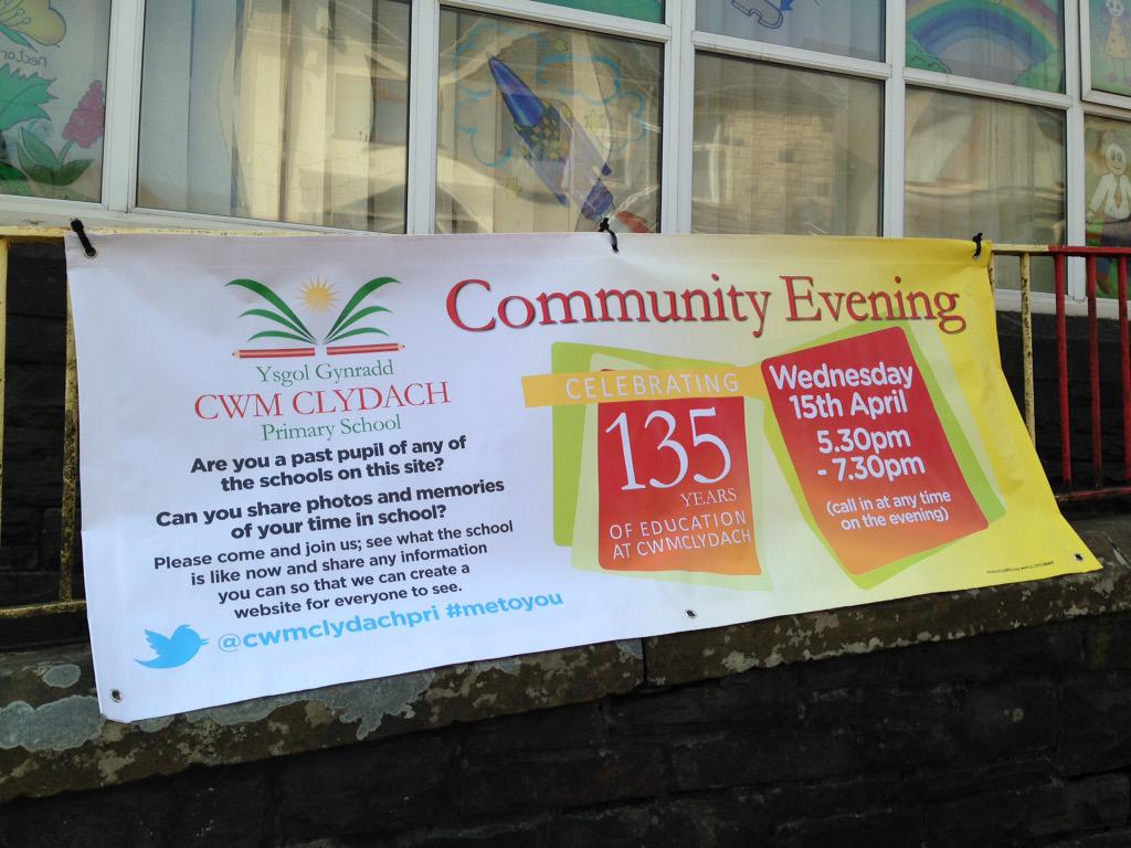 CwmclydachPri's tweet photo. All past pupils welcome to come &amp; share their memories of school on Wed 15th April, 5.30-7.30 #MeToYou #Cwmclydach http://t.co/2Nql7AkXzc