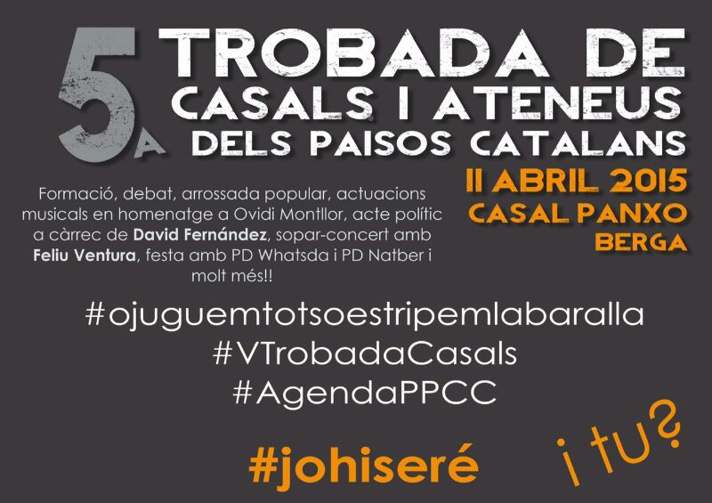 CSlaVila's tweet photo. #johiseré a la 5a Trobada de @CasalsiAteneus dels PPCC a Berga! http://t.co/j5coR5BeEu