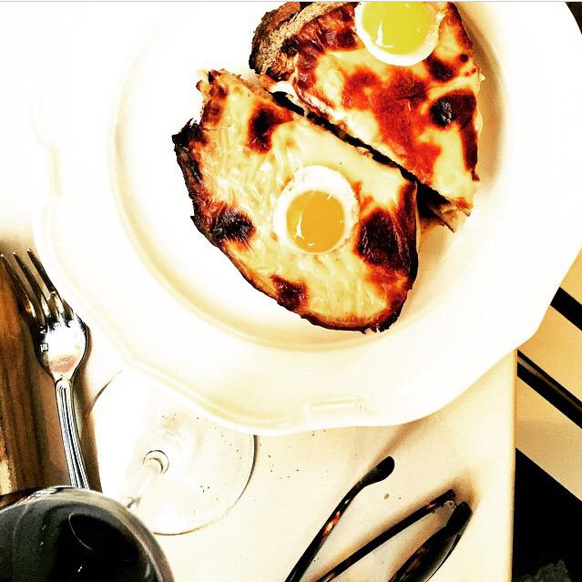 Our four main food groups coming at you for #lunch on the #terrace: cheese, ham, truffle, bread.