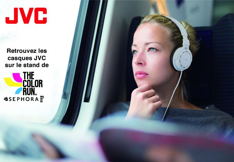 TeamSportJVC's tweet photo. Découvrez les casques #JVC sur notre stand de #TheColorRun by #SephoraFrance à #Paris du 17 au 19/04 ! #Happiest5k http://t.co/RwTcmnVfrA