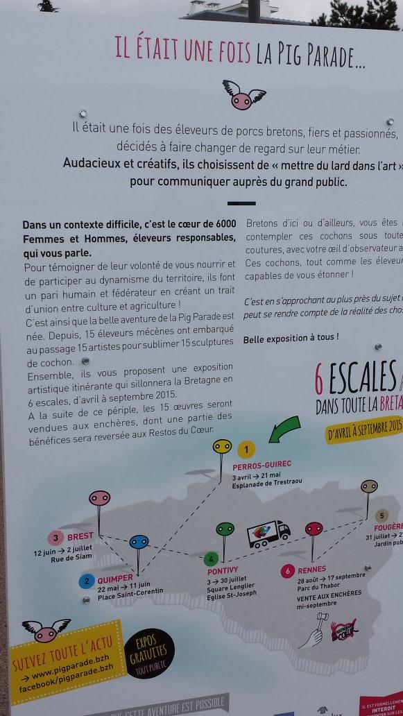pfaucon50's tweet photo. quand les producteurs décident de mettre du lard dans l'art, cela donne Pig Parade http://t.co/v9PNfhFpbK