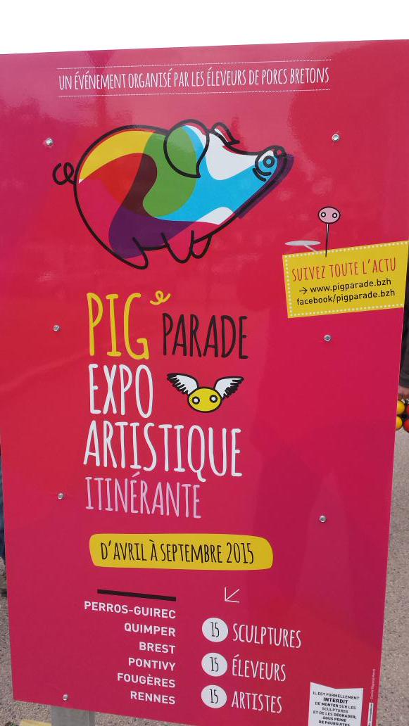 pfaucon50's tweet photo. quand les producteurs décident de mettre du lard dans l'art, cela donne Pig Parade http://t.co/v9PNfhFpbK