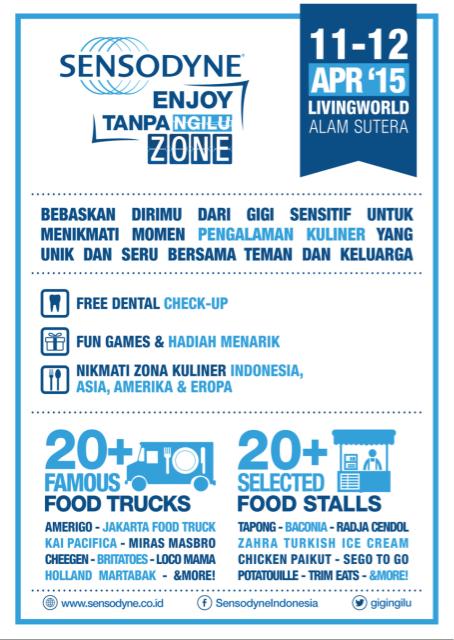DinyIbrahim's tweet photo. Datang dan Kunjungi Sensodyne Enjoy Tanpa Ngilu Zone... http://t.co/ywiJtMLUYm
