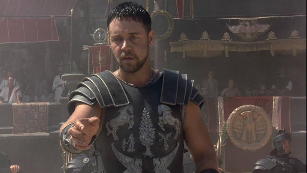 Happy Birthday to Russell Crowe, unforgettable in Ridley Scott\s Gladiator, 2000.  