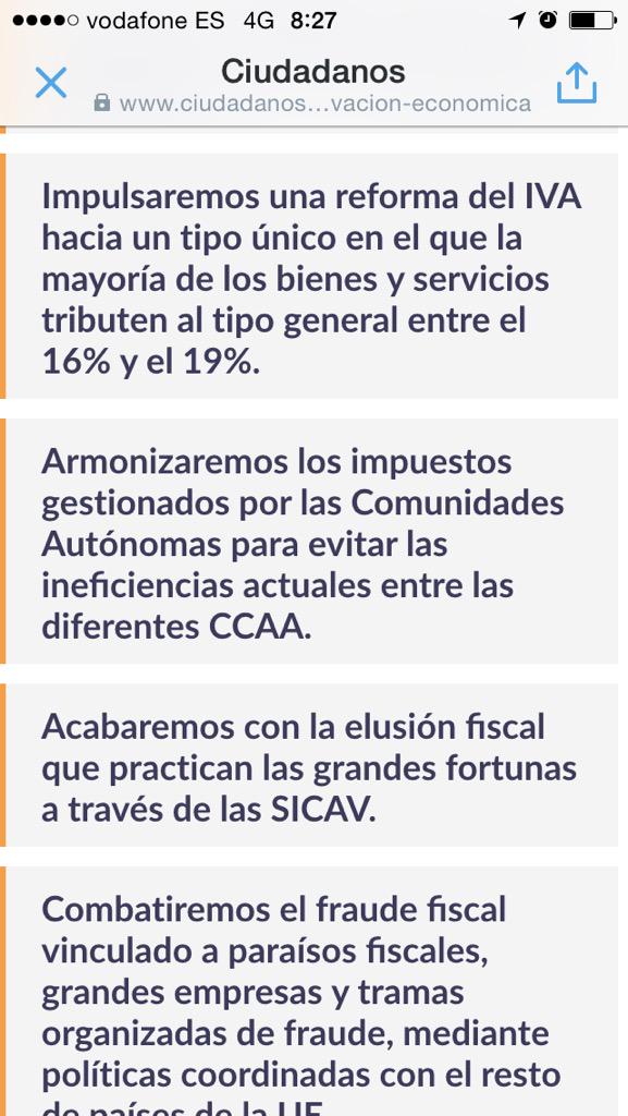 AntonioMaestre's tweet photo. Ciudadanos propone tipo único de IVA del 16-19%. Ejemplo: Subir leche y pan (4%) y bajar el de los yates (21%) http://t.co/6KGww1oq2R