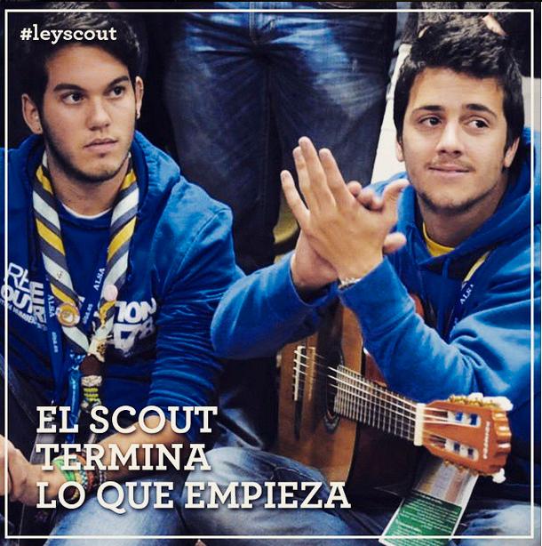 scouts_msc's tweet photo. "El #scout termina lo que empieza" #SomosScouts #LeyScout ¡Buenos días! http://t.co/Gb2HIhvEMH