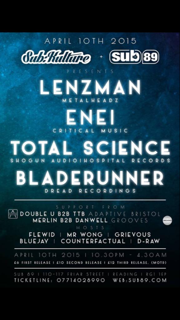 This Friday Sub:Kulture at Sub 89 in Reading! <a href="/DjTTB/">DJ-TTB</a> <a href="/BluejayMC/">Bluejay the MC</a> <a href="/Dom_Antix/">Dom Smith</a> <a href="/dbeednb/">Danny Bryan </a>