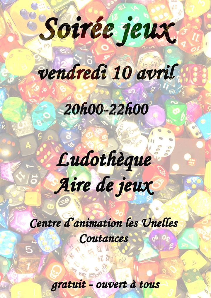 Vendredi soir, la ludothèque propose une soirée jeux gratuite et ouverte à tous de 20h à 22h au Centre d'Animation.