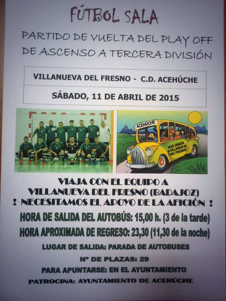 El sábado necesitamos vuestro apoyo en el partido de vuelta. Habrá un autobús para que nos acompañéis