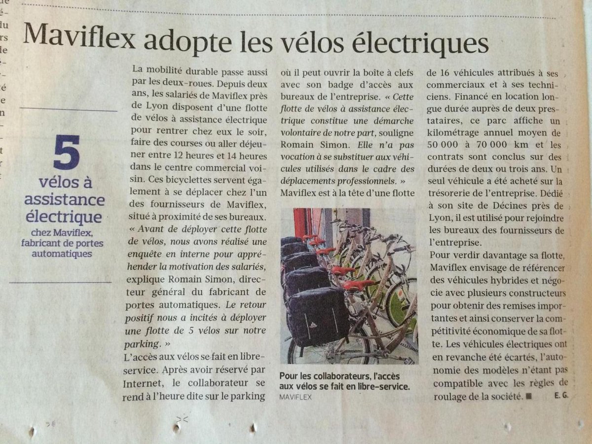 Maviflex vous présente sa flotte de vélos électriques <a href="/Green_On/">$GREEN Whales 🐳</a>.  Une solution de mobilité agréable et écologique!