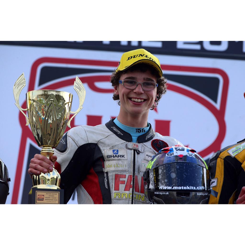 BradRayRacing's tweet photo. Top weekend at donnignton, came home with P1 and P2! 😁✊ thanks to @RedlineKTM for lending me the bike 👍✊ http://t.co/EFjAgXfAii