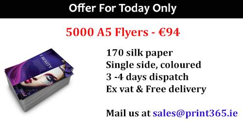 Discount on #Flyer #Printing ONLY FOR TODAY #irishbizparty SAVE YOUR MONEY #Leaflets Visit us print365.ie/Ireland/a5-lea…