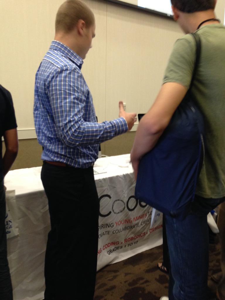 PRC_Frisco's tweet photo. Visit the @iCode_iNcubator booth if you're interested in coding! #FriscoCareers15 http://t.co/AFDwidHkBD