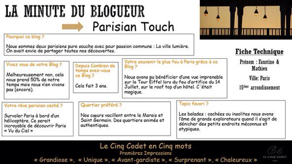 Parisiantouch's tweet photo. Merci @le5codet pour cette #minutedublogueur ;) #le5codet #itw http://t.co/devdmHTLaF