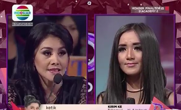 Indosiar's tweet photo. Cici Paramida bilang semakin cantik, semakin matang vokalnya.  Terus belajar teknik ya @DA2_Titik #DAcademy2 http://t.co/JXsHJuY6t6