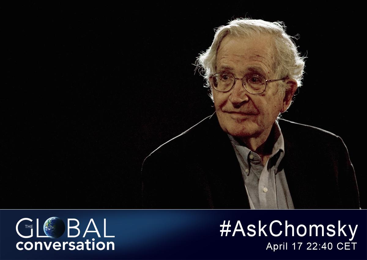 euronews's tweet photo. Euronews' @Isabelle_kumar is on her way to meet Noam Chomsky. Don't miss the chance to ask him a question #AskChomsky http://t.co/boFgHVM9d6