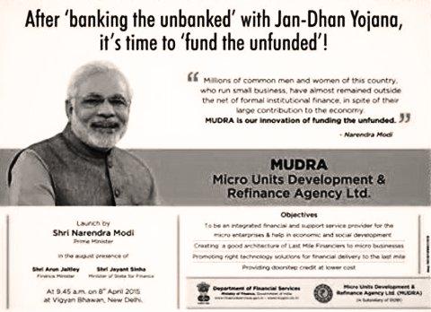 AlurUmesh's tweet photo. #MUDRA Bank launched ..#trust modi sarkar http://t.co/LcPtrF7b88