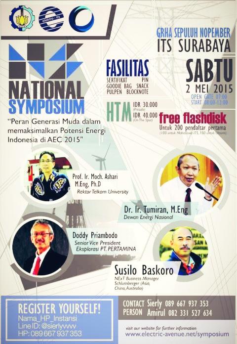 irwin73's tweet photo. National Symposium of Electrical Engineering ITS 2015 now open !!! Register now !! Info : http://t.co/SfKTDolXPD http://t.co/GOvNgLQOn8
