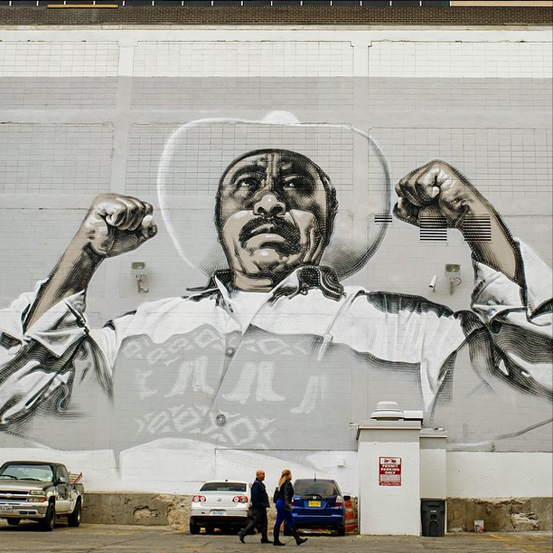 EndoftheLineLDN's tweet photo. Stunning new work from @MAC_ARTE #ElMac in #ElPaso of #MelchorFlores #FightforAnswers #FTP http://t.co/2yebxzMinB http://t.co/Evil562NDo
