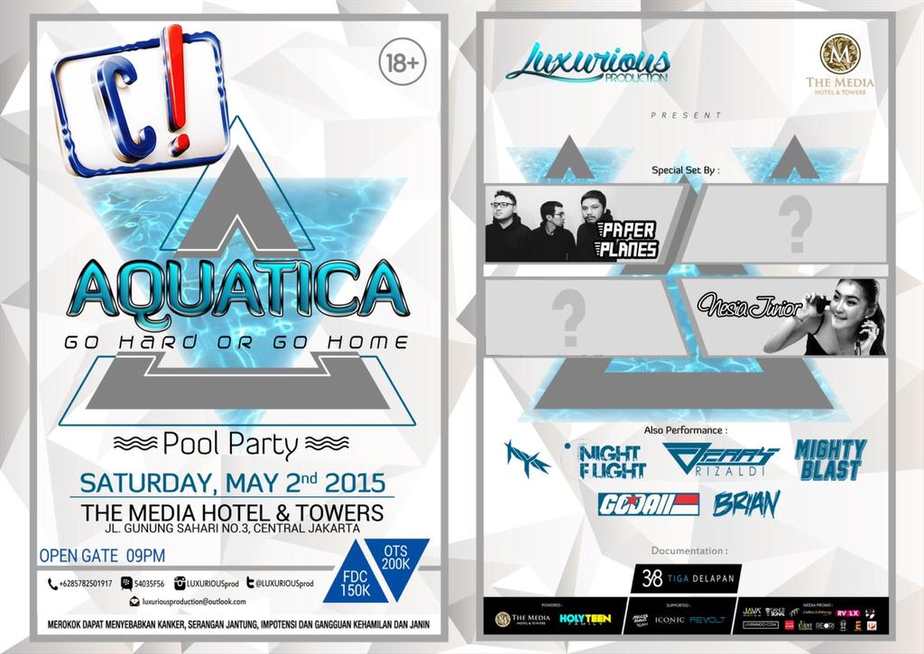 02 May @LUXURIOUSprod #Aquatica Pool Party <a href="/TheMediaHotel/">The Media Hotel</a> w/ <a href="/PaperPlanesCorp/">Paper Planes</a> <a href="/Nesia_Junior/">Nesia_Junior</a> >> bdgpartyclub.net/2015/04/02-may…