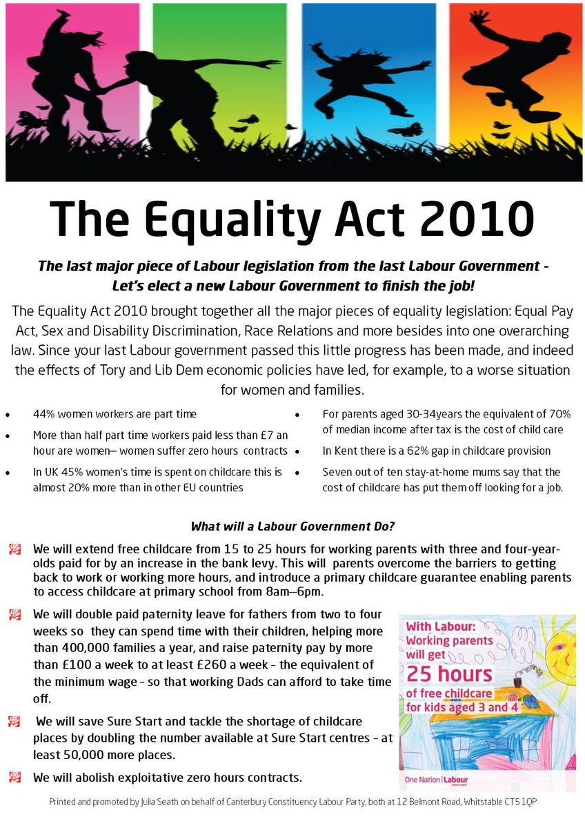 Today is 5 yrs since assent of Labour's last major piece of legislation The Equality Act 2010 @Lanning4Labour #Kent