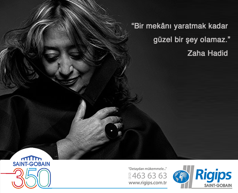 RigipsTurkiye's tweet photo. “Bir mekânı yaratmak kadar güzel bir şey olamaz.” #ZahaHadid #mimarsozleri #mimar #mimari #mimariyapi #mimariproje http://t.co/0X5vZwcm1w