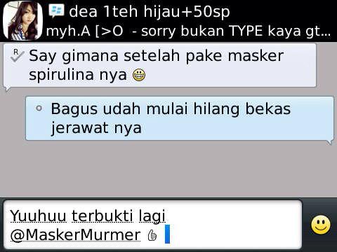 kata2LDR's tweet photo. mau Putih+BebasJerawat?mau Langsing?mauTinggi? ga perlu Mahal, beli di @MaskerMurmuer paling MURAH! PIN: 23BEB826 http://t.co/auQjsieal0