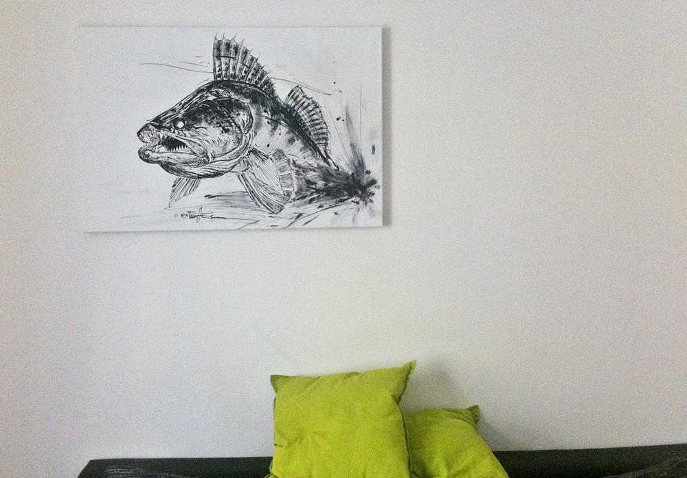 So sieht der "Zanderstrike" als Leinwand in 90x60cm aus. Zum Shop > goo.gl/XbGEyA

<a href="/HeZaBa/">Hecht-Zander-Barsch</a> @Zanderjaeger1