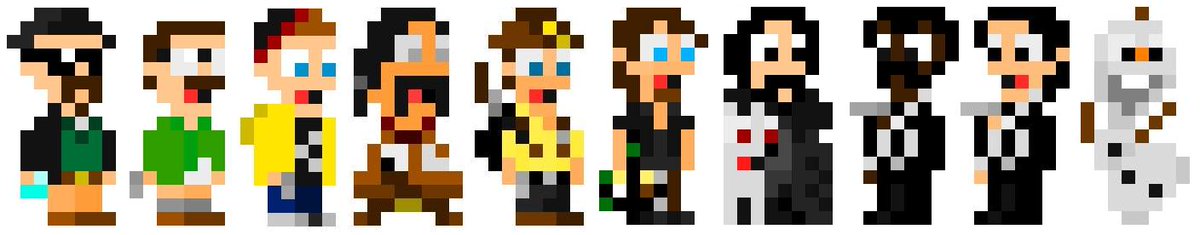 SECTION_23's tweet photo. @Pixel_Dailies Today is my day, so here are 200+10 #8bitcharacter π #pixel_dailies #8x16MASTER #IDARB #spriteupdate http://t.co/gvLEqpXda3