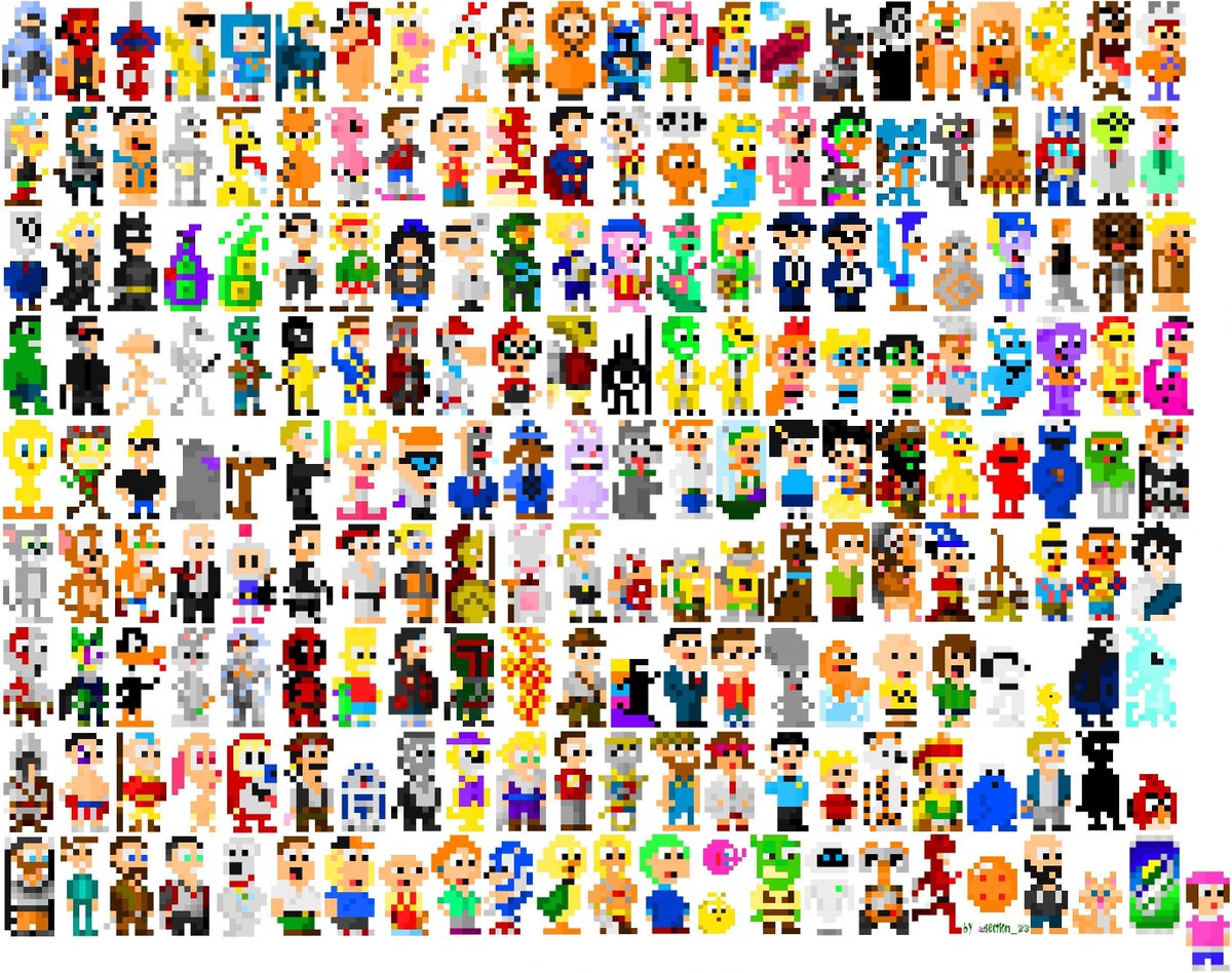 SECTION_23's tweet photo. @Pixel_Dailies Today is my day, so here are 200+10 #8bitcharacter π #pixel_dailies #8x16MASTER #IDARB #spriteupdate http://t.co/gvLEqpXda3
