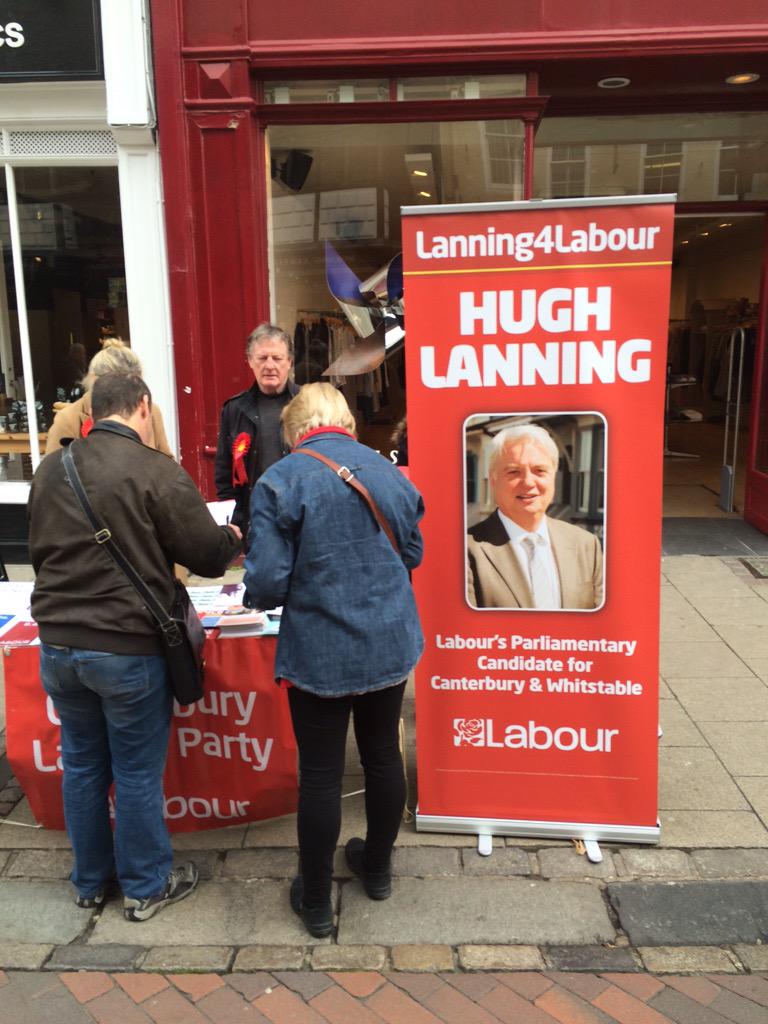 Very busy @Lanning4Labour <a href="/CantLabour/">Canterbury Labour</a> street stall in this morning lots of support seems #Canterbury is going Red!