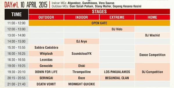 jalanbhakti's tweet photo. ini Rundown #theParade2015 #Day1 10 April 2015 http://t.co/tNiluJsbZ1