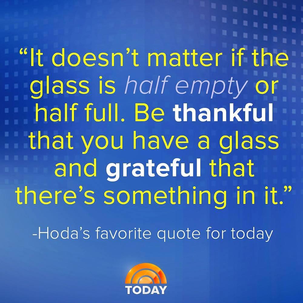 HeidiVoight's tweet photo. Love @TODAYshow @hodakotb's #QOTD! Always adopt an #AttitudeOfGratitude for a #PositiveHealthyLife http://t.co/jUj1ObGoOF