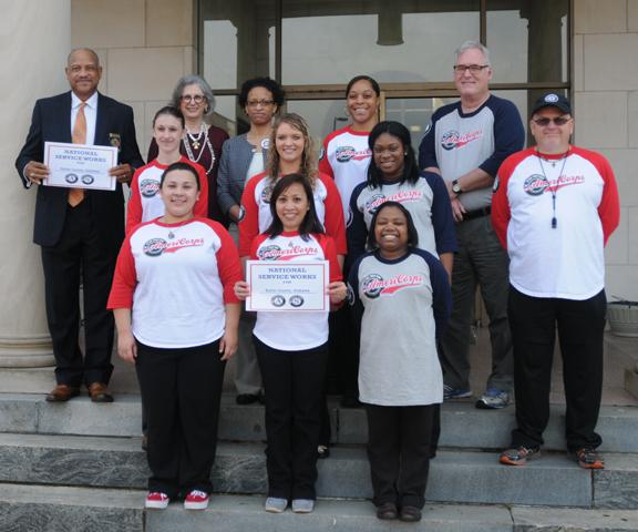 AmeriCorps's tweet photo. RT @aistinbutlerco: @AISTinButlerCo members celebrate 2015 #Mayors4service #Counties4service http://t.co/l8T9yaHCJH