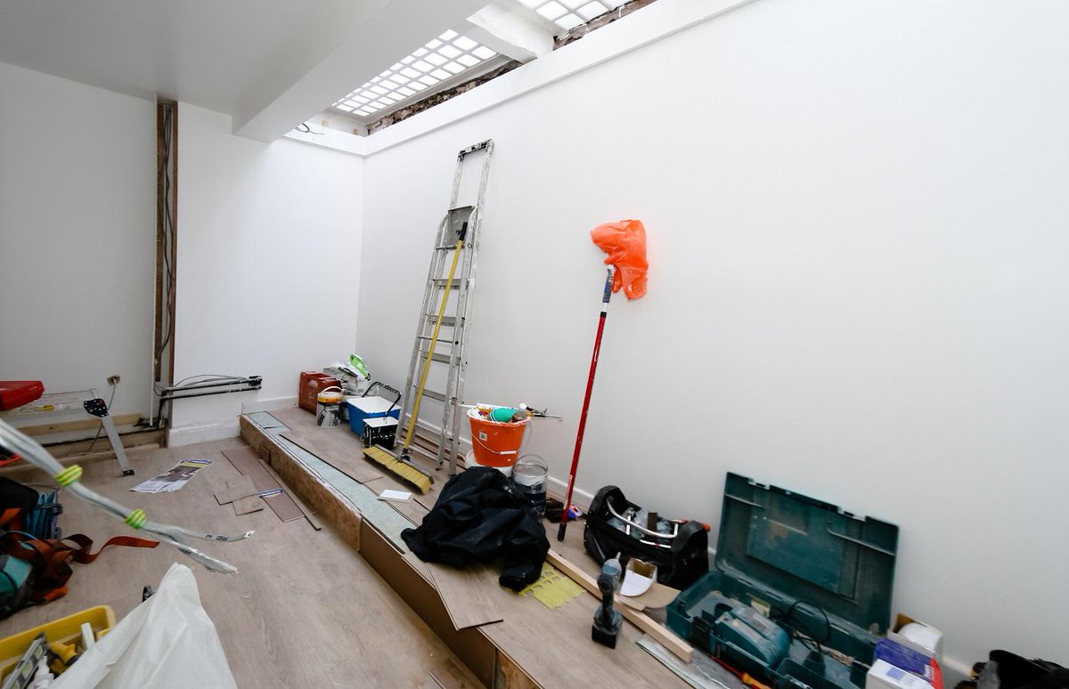 FirstBaseLondon's tweet photo. Watch this space! Harley Street basement refurb under way! Exciting times, brand new offices and meeting rooms! http://t.co/FHHMjmqJcu