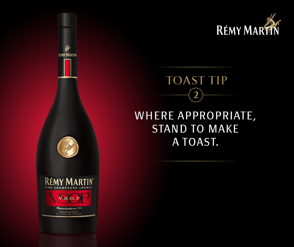 RemyMartinSA's tweet photo. #ToastTip 2:5. Where appropriate, stand to make a toast. http://t.co/1achYAnrcF