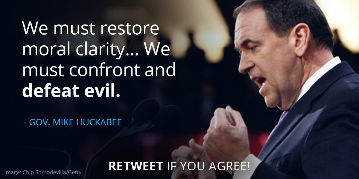 GovMikeHuckabee's tweet photo. Islamic Jihad = a rattlesnake. Watch "Rattlesnake" then retweet if you agree http://t.co/3hVWYjm7Sp http://t.co/ZAB1QEwYva