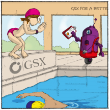 GSX_Solutions's tweet photo. Round 4 @MS_Ignite: Steve is at the swimming pool, coached by the #RobotUser before #MSIgnite http://t.co/JfbEbNdyb7 http://t.co/drDlRQjSpv